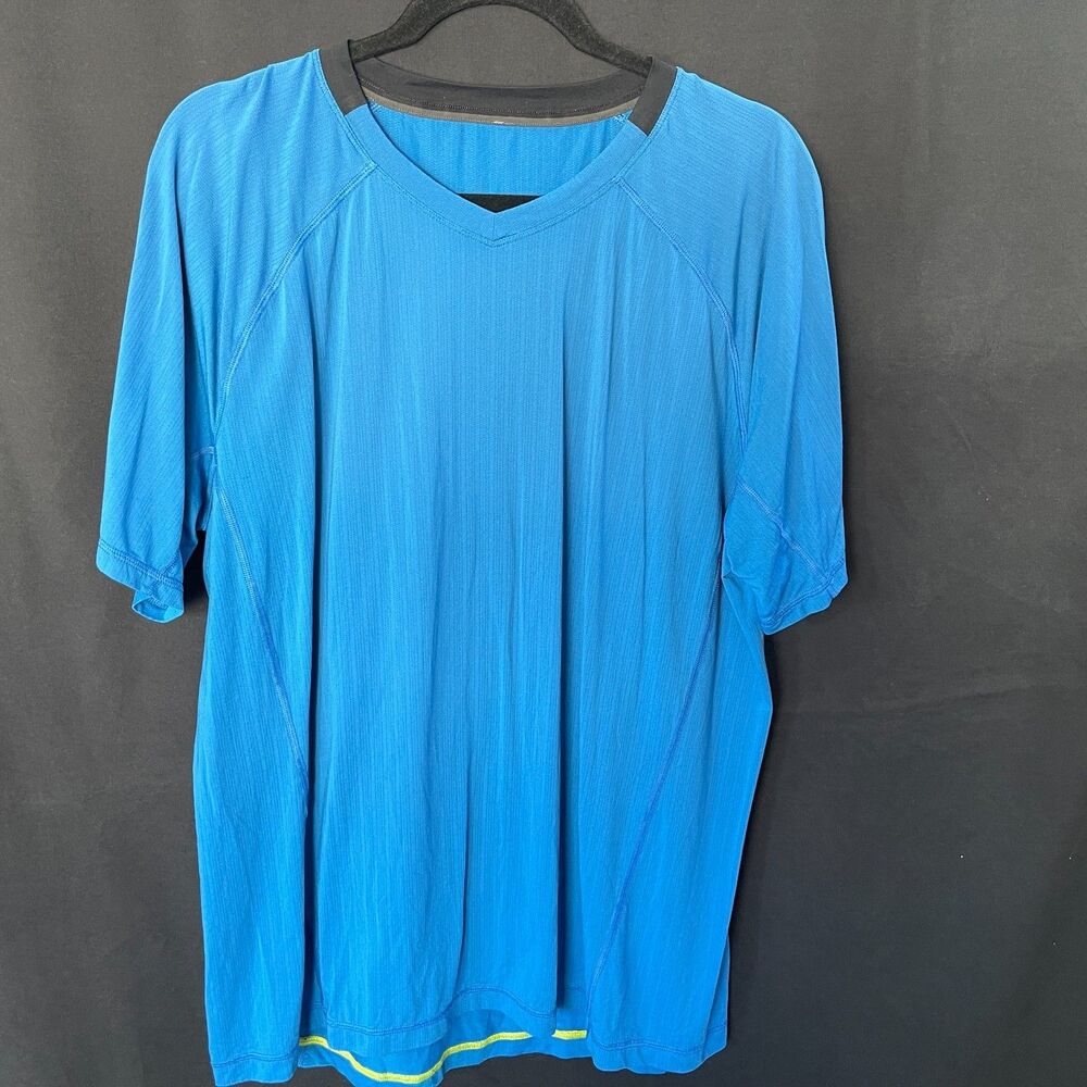 Lululemon Mens Pull Over Shirt Blue Work out Not tag